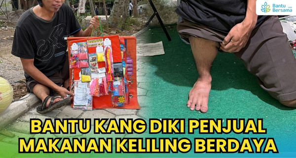 Bantu Kang Diki, Penjual Mainan Keliling Difabel Agar Bisa Berdaya