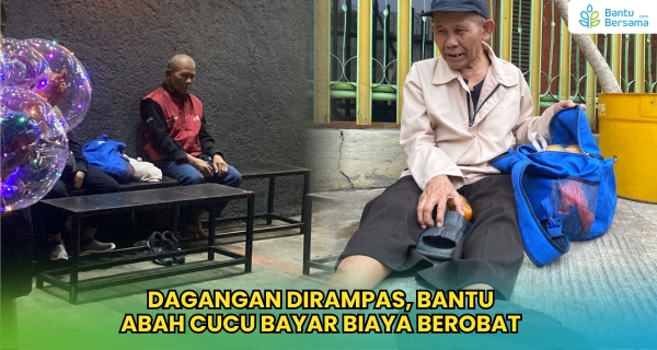 Dagangan Dirampas, Bantu Abah Cucu Bayar Biaya Berobat