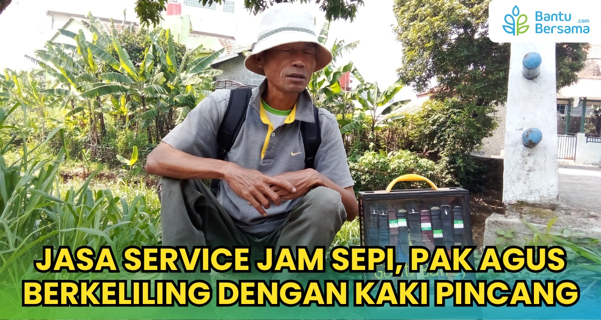 Jasa Service Jam Sepi Pak Agus Berkeliling Dengan Kaki Pincang
