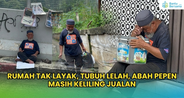Rumah Tak Layak, Tubuh Lelah, Abah Pepen Masih Keliling Jualan