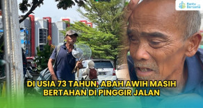Di Usia 73 Tahun, Abah Awih Masih Bertahan Di Pinggir Jalan